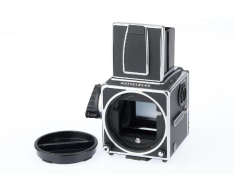 black, serial number 19EU14863, body G, mechanism appears jammed, viewfinder good, with front and rear cap.