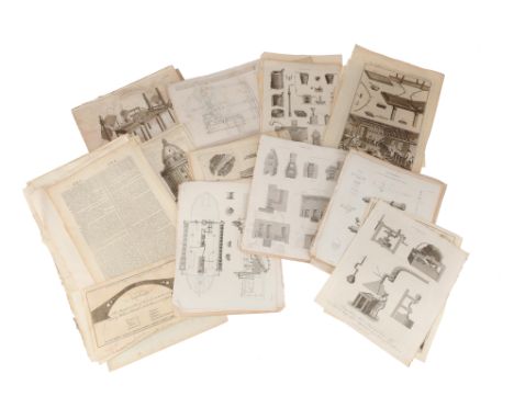 A large collection of Period Engravinfs and bookplates mainly of scientific instruments,alot