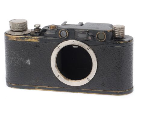 upgraded from Leica I, black, serial no. 34031, body, P, shutter working on whatever speed it is set to, missing speed dial