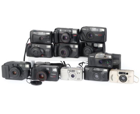to include Canon Prima, appears to work, Canon Prima AF-8, appears to work, Nikon AF220, works but noisy, and with issues: Ca