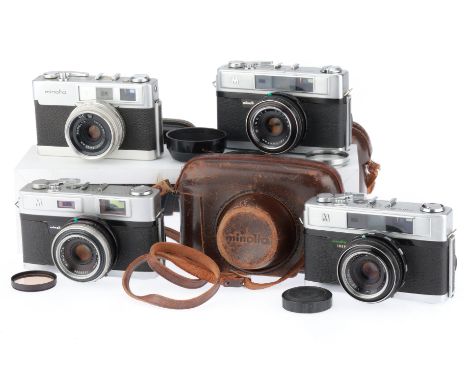 comprising an A5, silver, shutter works, rangefinder works, f/2.8 45mm lens, with case, a second A5, silver, shutter works, r