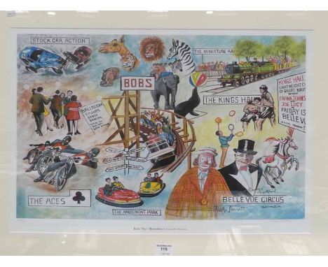 Bernard Mcmullen, late 20th, early 21st Century, Belle Vue memories, a signed limited edition print 