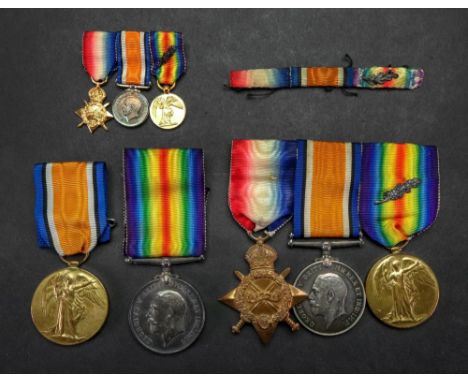 A First World War medal, 1914-15 Star and Victory medal with mention in dispatches to F., 1669 G. G. Speight, P.O.M. R. N.A.S