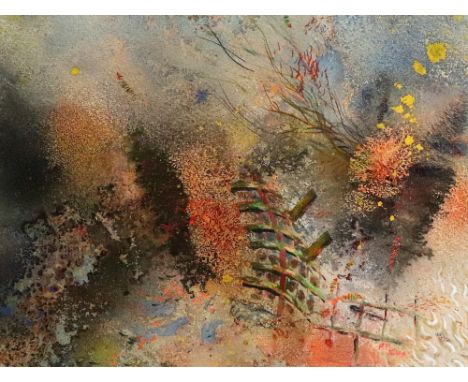 J Richard Plinke (British, 1928-2018), Seabed, initialled and dated 'R P 91' (lower right), and bears The Mall Galleries labe