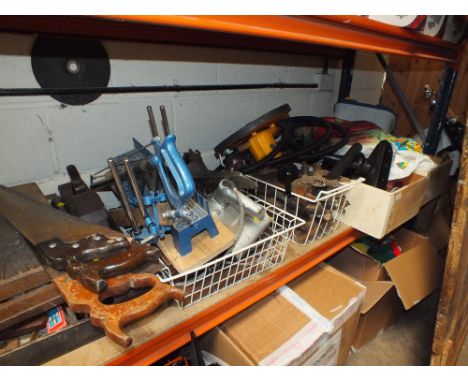 A LARGE QUANTITY OF HAND TOOLS ETC