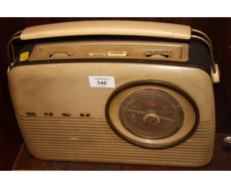 A VINTAGE BUSH PORTABLE RADIO 