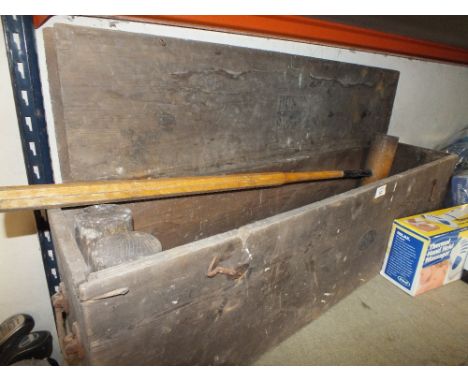 A VINTAGE BUSSEYS PART CROQUET SET