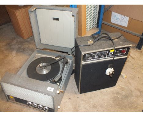 A RAVEN AMP PLUS A DECCA GARRARD RECORD PLAYER