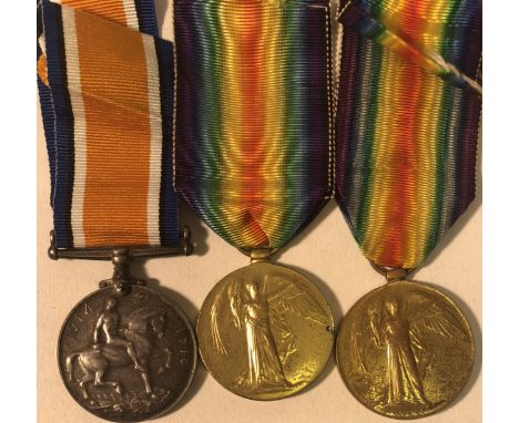 BRITISH WORLD WAR 1 MEDALS - War medal and Victory pair awarded to K-37300 Stoker 1st Class E. E. G. Palmer of the Royal Navy