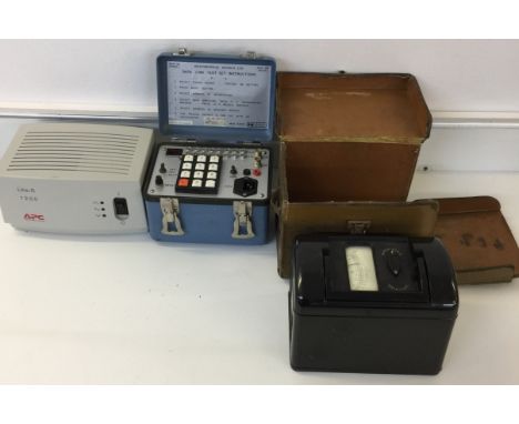 WESTINGHOUSE DATA LINK / VOLTAGE REGULATOR. Lot to include a Westinghouse Data Link Test Set, a boxed unused APC Line-R boxed