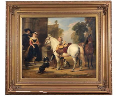 William Simson (British, 1800 - 1847)"The Chateau of Rubens"Oil on Panel. Signed and dated (1840) lower right.Sight Size: 20 