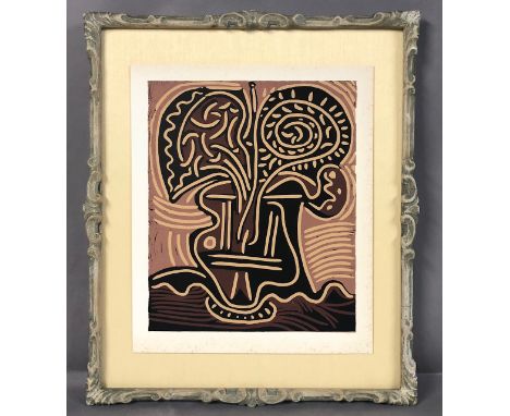 After Pablo Picasso (Spanish, 1881 - 1973)Le Vase de FleursLinocut printed in ColorsUnsigned, from an edition of 520, 1962Pro