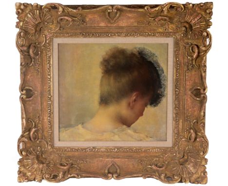 Grigory Gluckmann (California, Russian, 1898 - 1973)Painting of an elegant woman. Oil on Panel. Signed lower right. From the 