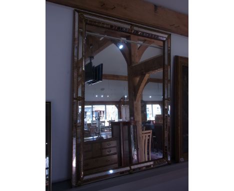 A modern cushion mirror - 100cm x 75cm