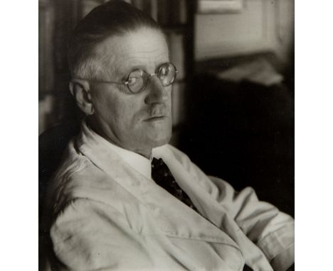 § JOSEF BREITENBACH (GERMAN 1896-1984) JAMES JOYCE studio stamp 'Estate of Josef Breitenbach' (to reverse), photographic prin