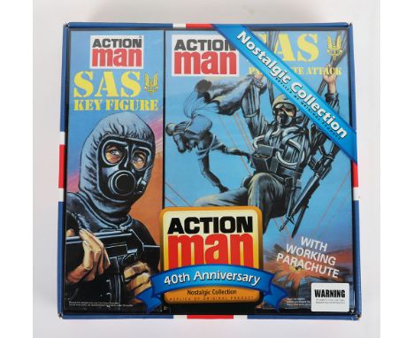 Action Man SAS Parachute Attack 40th Anniversary Nostalgic Collection, replica of original product, complete with Action Man 