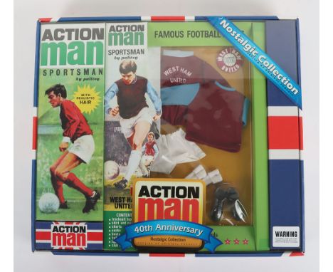 Action Man Palitoy Sportsman Famous Football Clubs West Ham United 40th Anniversary Nostalgic Collection, replica of original