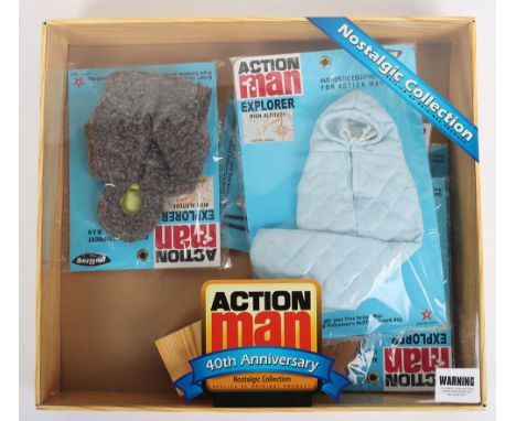A Box of Five Action Man Explorer High Altitude Accessory Packs  40th Anniversary Nostalgic Collection, replicas of original 