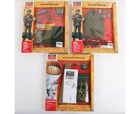 Three Action Man Action Solder Accessory Packs  40th Anniversary Nostalgic Collection, replicas of original products, Bivouac