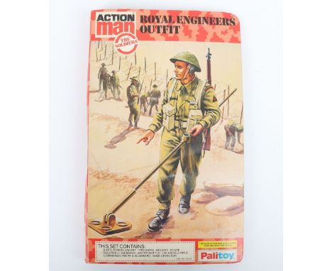 Vintage Action Man The Soldiers Royal Engineers Outfit circa 1980 in Book Card, Cat No. 34374. Contents: Battledress Jacket, 