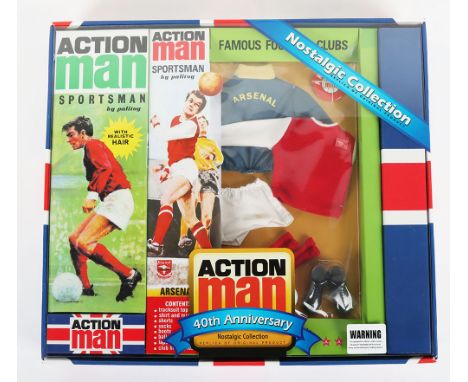 Action Man Palitoy Sportsman Famous Football Clubs Arsenal 40th Anniversary Nostalgic Collection, replica of original product