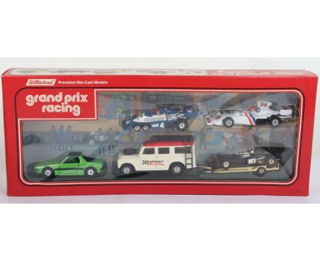 Scarce Corgi Grand Prix Racing Gift Set made for Marks & Spencer, 2096/8400 circa 1978, contains: James Hunt Hesketh 308, Elf