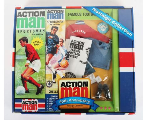 Action Man Palitoy Sportsman Famous Football Clubs Chelsea 40th Anniversary Nostalgic Collection, replica of original product