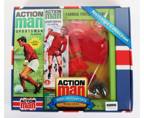 Action Man Palitoy Sportsman Famous Football Clubs Liverpool 40th Anniversary Nostalgic Collection, replica of original produ