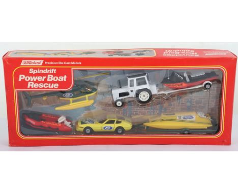 Scarce Corgi Spindrift Power Boat Rescue Gift Set made for Marks & Spencer, 2096/8403 circa 1979, contains, Ferrari Daytona y