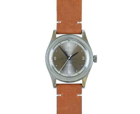 Baltic: A Stainless Steel Automatic Centre Seconds Wristwatch, signed Baltic, model: HMS 001 Grey, circa 2018, (calibre Miyot