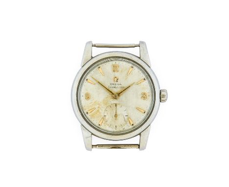 Omega: A Stainless Steel Wristwatch, signed Omega, model: Seamaster, ref: 2759-7, 1956, (calibre 410) manual wound lever move