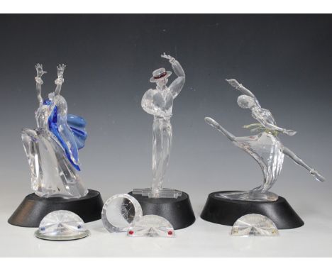 A Swarovski Crystal Magic of Dance trilogy, 2002-2004, comprising Isadora, designed by Adi Stocker, Anna, designed by Anton H