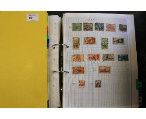 Commonwealth and foreign A-Z collection in two large ring binders, many 100's of stamps from a wide range of countries.
