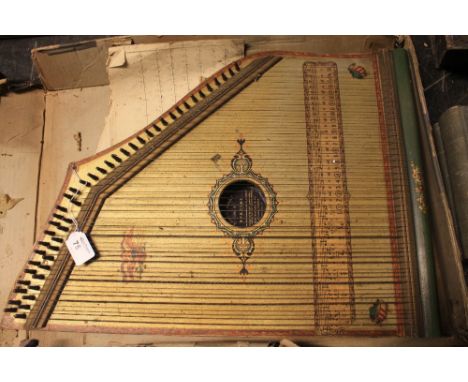 Piano harp Zither number 5 special in box.