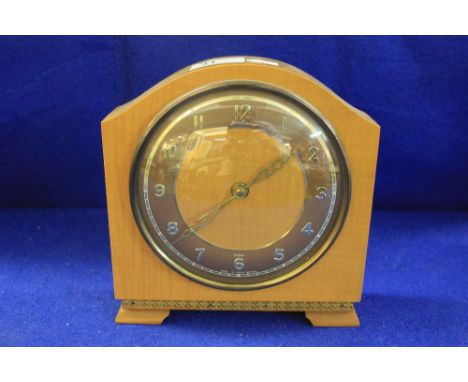 20th Century arch top Bentima eight day mantle clock.