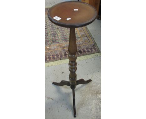 Modern mahogany tripod jardiniere stand.
