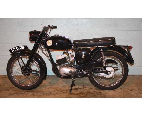 A 1968 BSA D14 Bantam 174cc motorcycle, registration NTO21F, black, frame No. D14B24828, engine No. D14B10483, odometer 24683