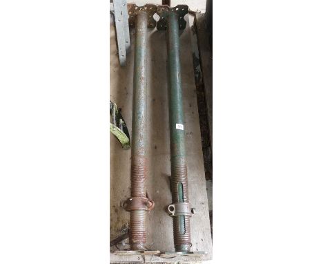 A pair of Acrow props; together with a single example (3)
