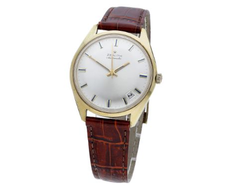 Zenith. A gold plated automatic wristwatch with date, circa 1965. Movement: cal. 2542PC, automatic, 25 jewels, no. 6880581. D