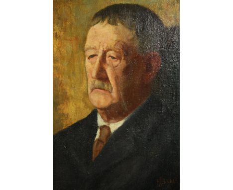 F. Beale. Portrait of a stern looking gentleman. Signed lower right but undated. Probably mid century but maybe earlier. In a