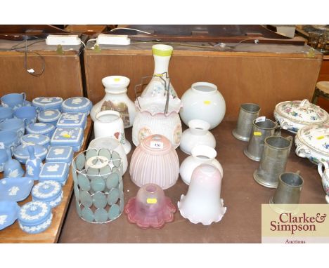 A quantity of various light shades