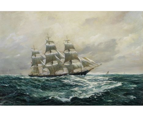 Derek George Montague Gardner (British, 1914-2007)The tea clipper Taeping signed and dated 'Derek G. M./GARDNER/1966' (lower 