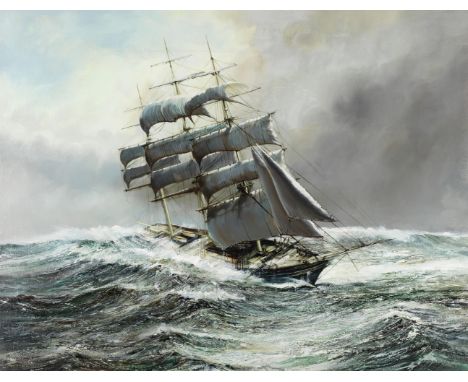 Paul Richardson (British, 20th Century)The tea clipper Cutty Sark in a storm signed 'Paul Richardson' (lower left)oil on canv