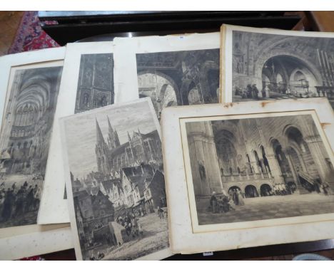 Unframed architectural engravings - Axel.H.Haig