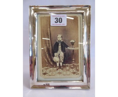 Rectangular silver photograph frame - B'ham 1918 (for 5 1/2" x 3 1/2")