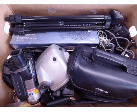 Cameras and video cameras - Canon Epoca 135, Sony TRV58, Polaroid instamatic etc.