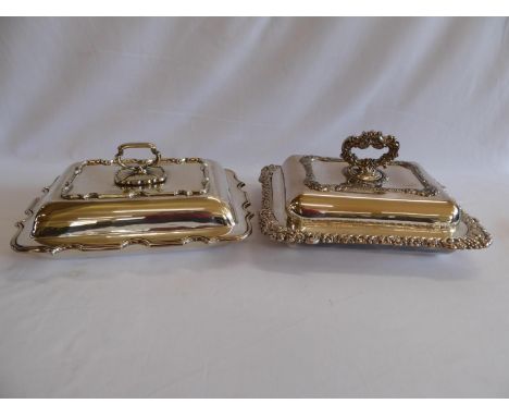 Silver plated tureens (2)
