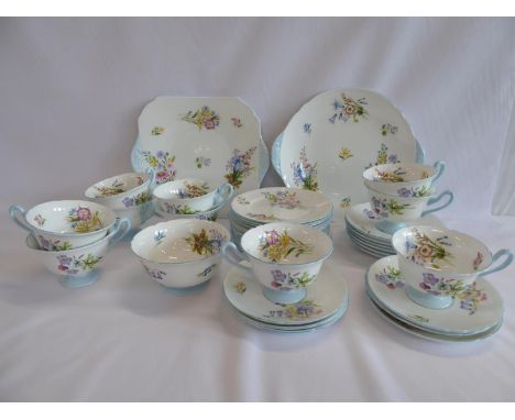Shelley 'Wild Flowers' 13668 tea service (37)