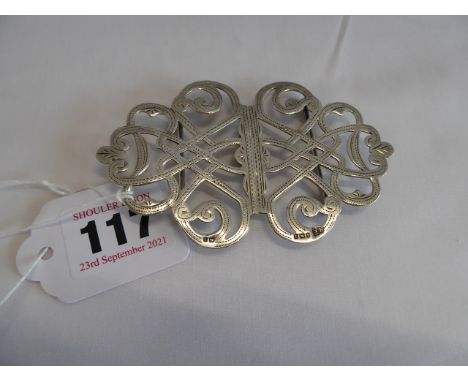 Silver buckle - B'ham 1910