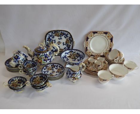 Mid 19thC tea service pattern no.582 and early 20thC Osborne tea service